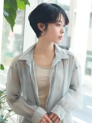 ショート カラー 中尾 文哉のヘアスタイル