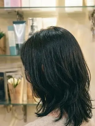 セミロング カラー flencia 丸 和博|カットのヘアスタイル