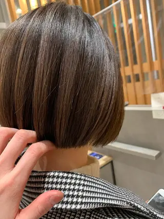 ショート カラー パーマ ヘアアレンジ ARMONY秋山輝也 コテ巻き風パーマ特化のヘアスタイル