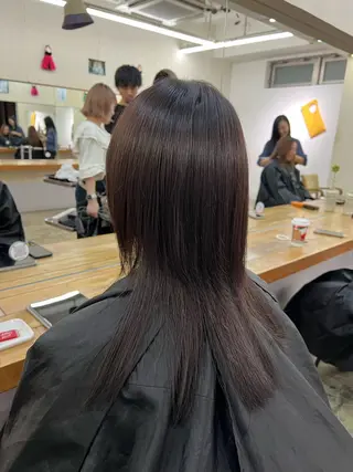 セミロング ogura hitomiのヘアスタイル