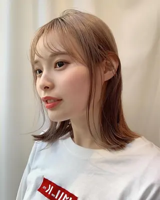 ミディアム カラー レイヤー専門家 ダブルカラー修のヘアスタイル