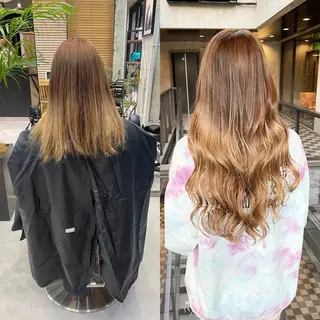 ロング カラー ヘアアレンジ TATSUYA アートディレクターのヘアスタイル