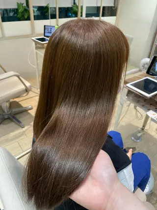 ロング カラー ななほ⌇レイヤー カット⌇透明感カラーのヘアスタイル