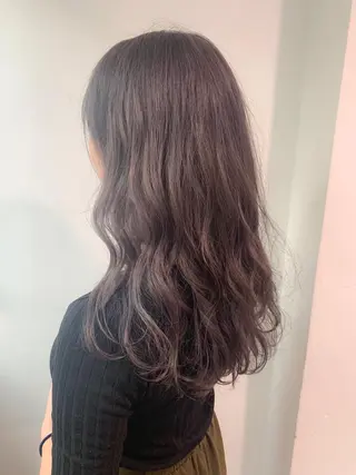 ミディアム カラー パーマ ヘアアレンジ 透明感カラー/ レイヤー　YUKAのヘアスタイル