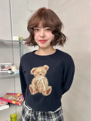 ショート カラー ゆほこ クリーミーcolorのヘアスタイル