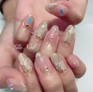ネイル モチの良さ◉ フィルインネイル♡のネイルデザイン
