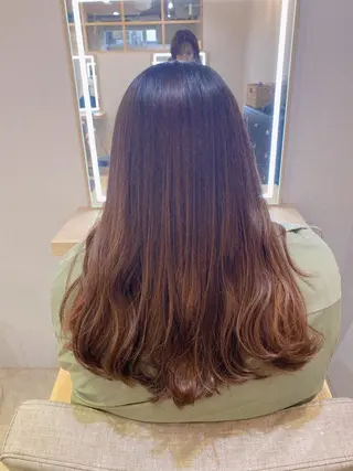 ロング カラー パーマ 🫧 ハシヅメのヘアスタイル