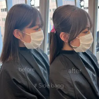 セミロング カラー ヘアアレンジ 天神レイヤーカット No.1💖マユカのヘアスタイル
