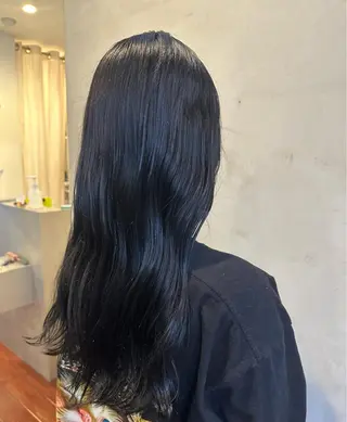 セミロング カラー momo 札幌美容師のヘアスタイル