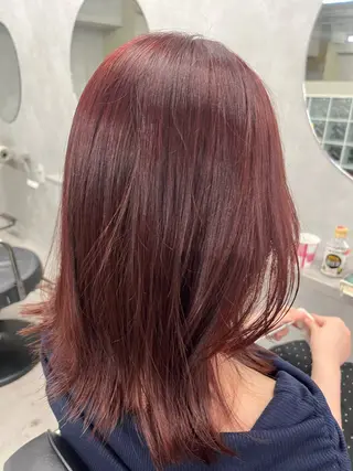セミロング カラー anon Loemのヘアスタイル