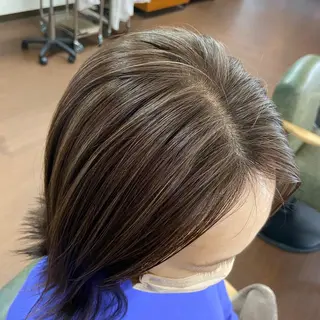 ミディアム カラー 💜推しインナー カラー/菊池柊真💜のヘアスタイル