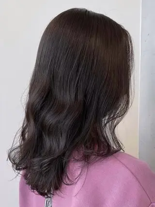 ミディアム カラー nu ✧︎*。のヘアスタイル