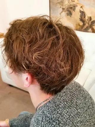 パーマ メンズ 美谷添(ミヤゾエ) まどか大人ヘアサロンのヘアスタイル