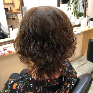 ミディアム 山口 晃也のヘアスタイル