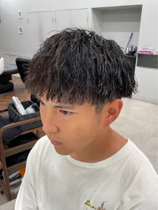 パーマ メンズ 京都河原町 メンズパーマ助川龍哉のヘアスタイル