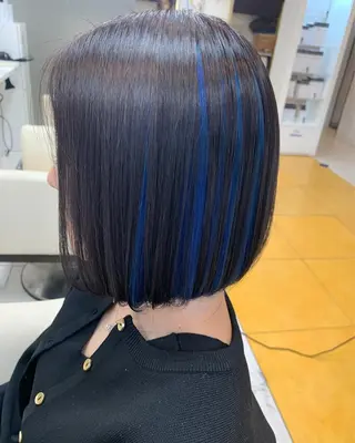 ミディアム カラー 柳川 玲也のヘアスタイル
