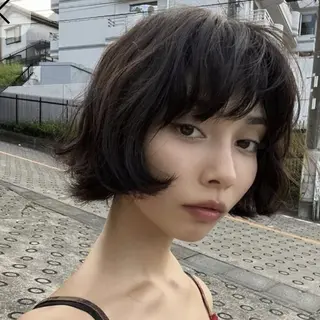 ミディアム 柏Wcolor/UC HIBORINAMIのヘアスタイル