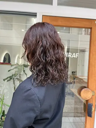 ロング パーマ ベージュ⟡˖レイヤー ˖ ࣪⊹あずきのヘアスタイル
