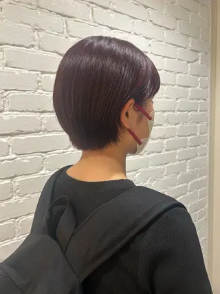 ショート カラー 💫レイヤーカット 💫ブリーチ💫サキのヘアスタイル