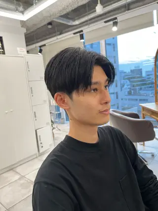 ショート パーマ メンズ 🏆メンズヘア特化 🥇代表りんぺーのヘアスタイル