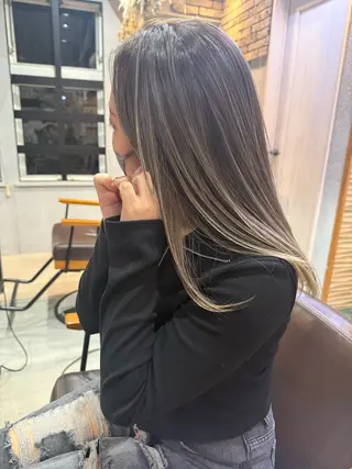 ロング ブリーチ特化 コンテスト優勝サロンのヘアスタイル