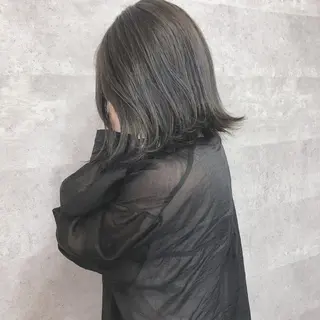 ミディアム カラー 髪質改善 中川 翔のヘアスタイル