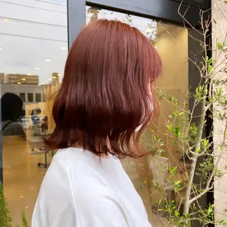 ミディアム カラー 【育休中】EARTH 荒井店HARUNAのヘアスタイル