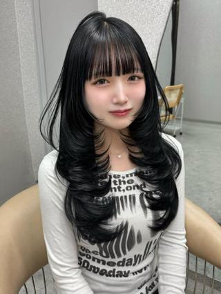 ロング ヘアアレンジ カラー 透明感カラー¦ まなみ🎀💞のヘアスタイル