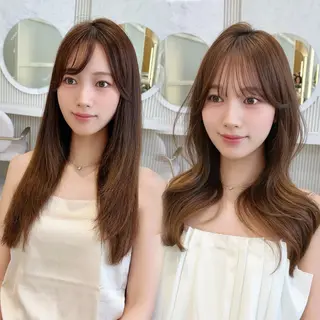 セミロング oto🤍×美髪× ゆるふわレイヤーのヘアスタイル