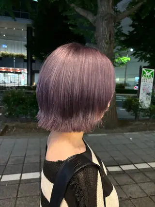 ショート カラー 🍓ブリーチカラー 🎀nene🍓のヘアスタイル