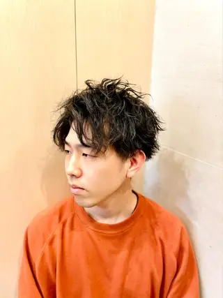 ミディアム パーマ 代表 武田晃英のヘアスタイル
