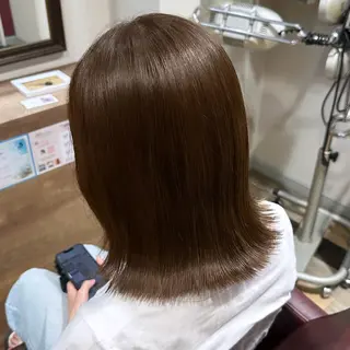 ミディアム カラー 柔らかいbeige ¦韓国¦🩰マユ🩰のヘアスタイル