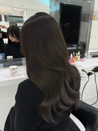 ミディアム カラー ♡上品韓国髪♡ブラ ウン/SAYATOのヘアスタイル