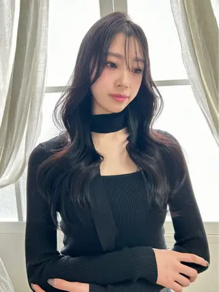 ロング 韓国ヘア🕊村上 ののこ🕊のヘアスタイル