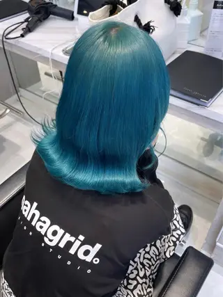ミディアム カラー パーマ ヘアアレンジ メンズ キッズ ネイル マツエク・マツパ アイブロウ レイヤー/ダブル カラー/YURINAのヘアスタイル