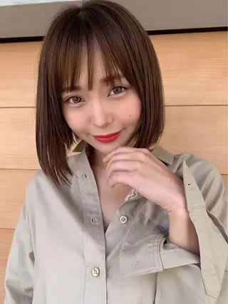 ミディアム 🫧レイヤーカット ・ハッシュ🫧龍星のヘアスタイル