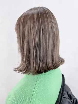 ミディアム カラー パーマ ヘアアレンジ ITbyALBUM 中野店のヘアスタイル