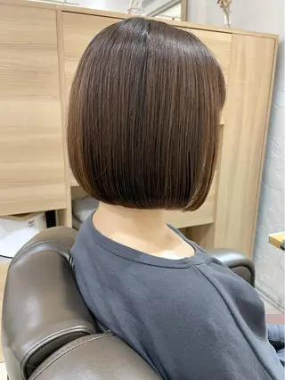 ショート カラー 髪質改善 縮毛矯正/ レイヤー/銀座/本木のヘアスタイル