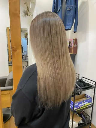 ロング カラー 馬場 涼平のヘアスタイル