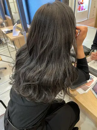 セミロング カラー 堀田 将輝のヘアスタイル