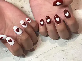 ネイル 韓国/ワンホン/長さ 出しつけ放題🎀のネイルデザイン