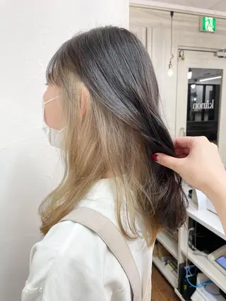 ロング 青木 優歩のヘアスタイル