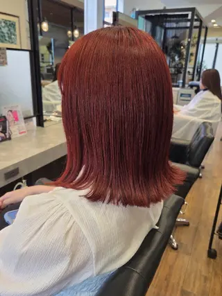 ミディアム カラー 関口 友菜のヘアスタイル