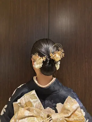 ヘアアレンジ 指 碧波のヘアスタイル