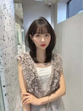 ミディアム カラー 矢野 晃平のヘアスタイル