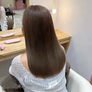 セミロング カラー 柔らかいbeige ¦韓国¦🩰マユ🩰のヘアスタイル