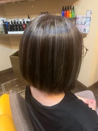 ミディアム カラー 竹谷 千佳子のヘアスタイル