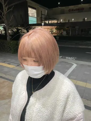 ミディアム 前田 菜奈子のヘアスタイル