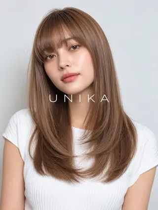 セミロング 🌼UNIKAore 窪木莉奈🌼のヘアスタイル
