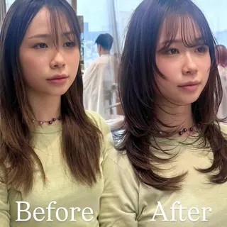 セミロング Mizuki/みずき レイヤーカットのヘアスタイル